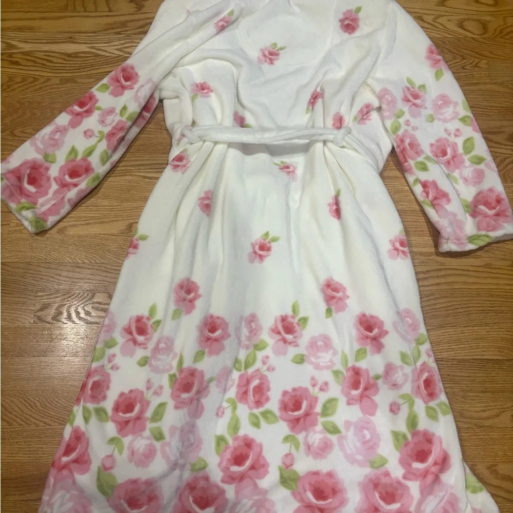 NEW Women’s Fleece Robe Sz L - Picture 5 of 5